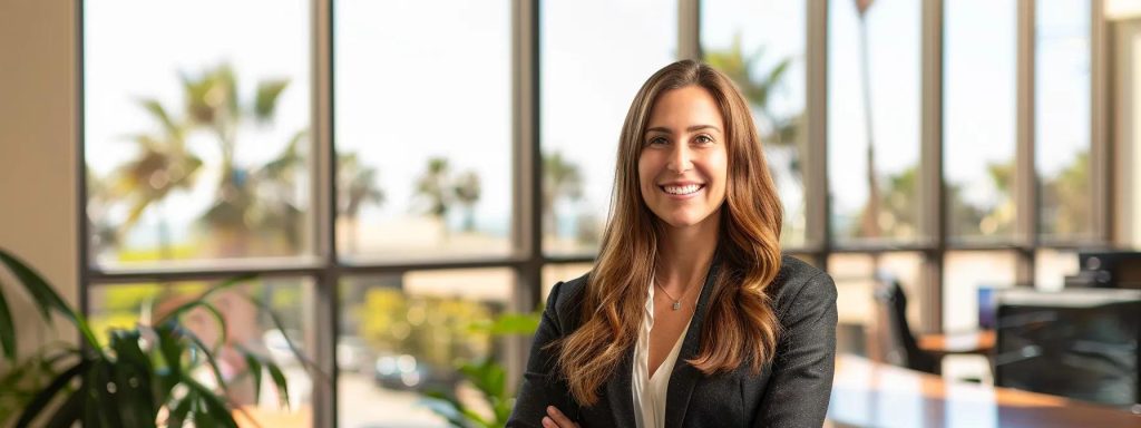 a confident attorney passionately advocates for a diverse group of clients in a sunlit long beach office, symbolizing the pivotal role of legal representation in navigating workers' compensation claims.