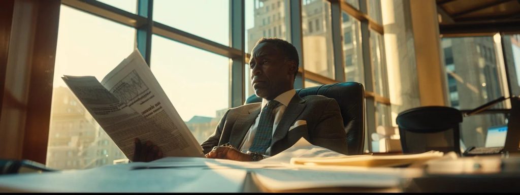 a determined injured worker sits confidently at a bright, open desk, engaged in a virtual consultation with a supportive attorney, surrounded by empowering visuals of legal documents and resources that represent accessible legal assistance.