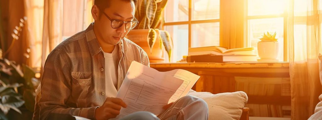 a determined injured worker thoughtfully reviews settlement documents in a sunlit room, highlighting the importance of strategic decision-making for achieving fair compensation.