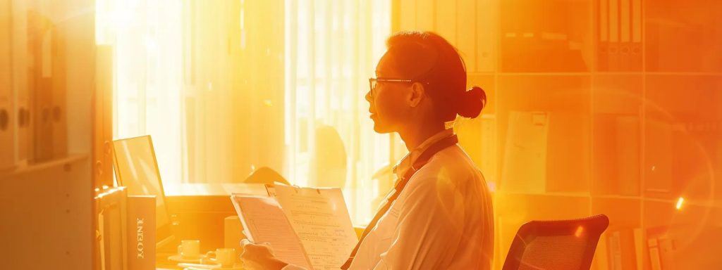 a vibrant and hopeful scene depicting an injured worker confidently navigating the complexities of a workers' compensation settlement, surrounded by symbols of support such as medical documents and financial options, illuminated by warm, natural sunlight to evoke a sense of clarity and empowerment.