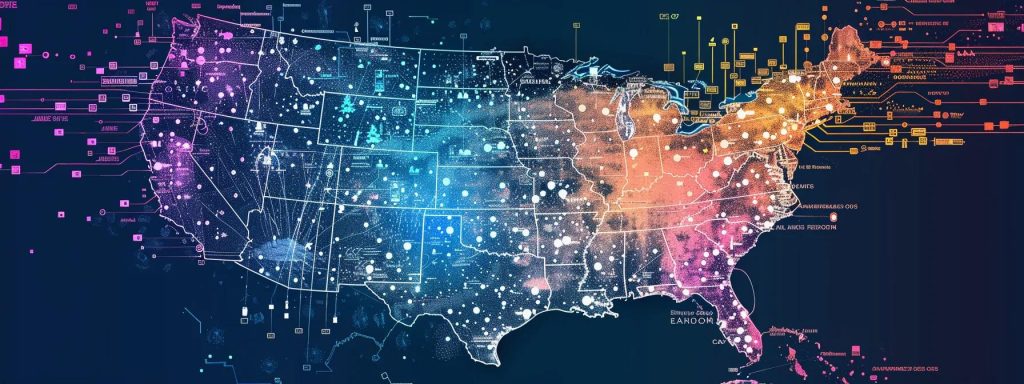 a visually captivating infographic illustrates regional variations in workers' comp attorney fees across the united states, showcasing the contrast between urban and rural areas, vibrant color coding for each state, and icons representing legal aid options.