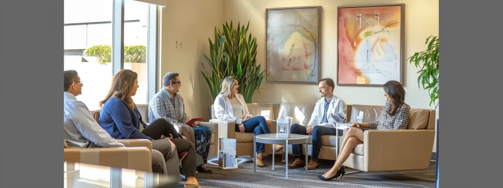 a focused view of a confident local personal injury attorney engaging in a collaborative discussion with local medical professionals, illuminated by warm, natural light in a welcoming office setting, symbolizing community support and the importance of local resources in client recovery.