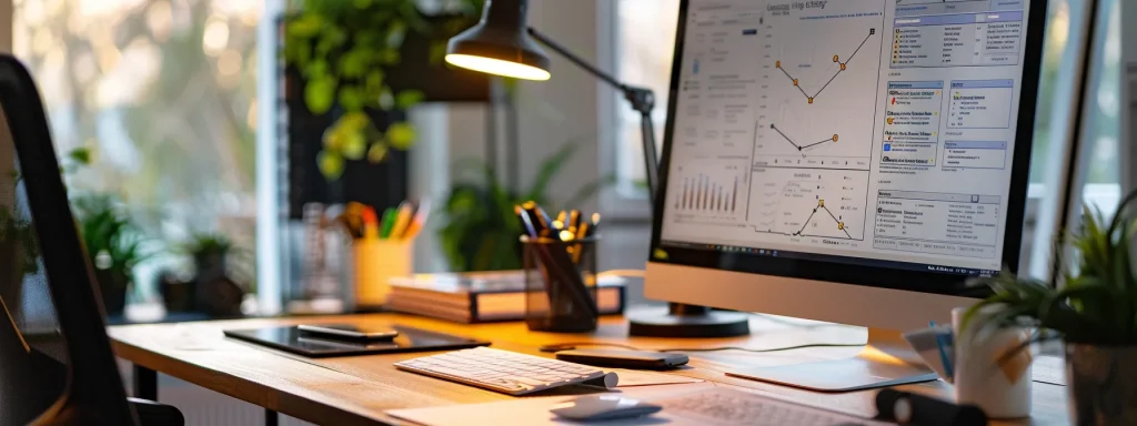 a meticulously organized office desk displays a comprehensive claims process flowchart, illuminated by warm natural light, emphasizing the intricate relationship between machinery injury claims and rising insurance premiums.