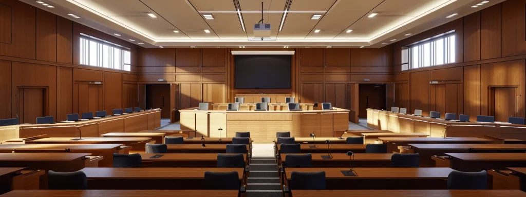 a powerful courtroom scene captures a confident attorney passionately presenting a landmark car crash case to a captivated jury, with vivid expressions reflecting the weight of justice and advocacy for victims' rights.