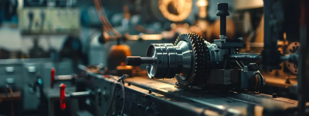 a powerful image of a well-maintained industrial machine in a brightly lit factory setting, emphasizing the critical importance of safety protocols and employer responsibility in preventing workplace injuries.