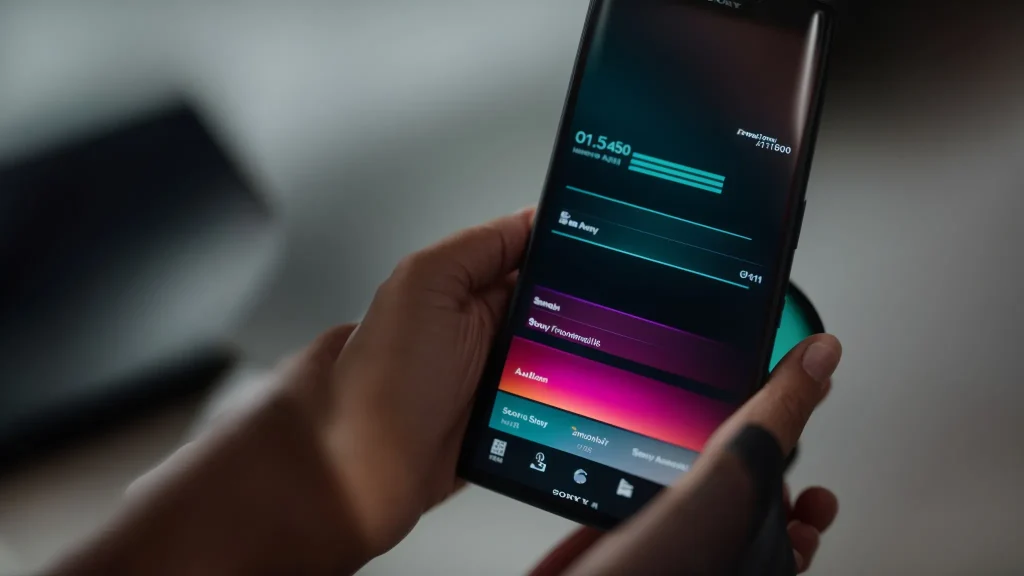 a sleek smartphone displays a vibrant app interface tracking a claim's progress, illuminated by soft ambient lighting, symbolizing the efficiency and modernity of digital technology in streamlining processes.