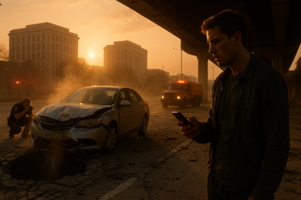 Car Accident Due to Pothole: Who Is Liable? [Complete Guide for 2024]