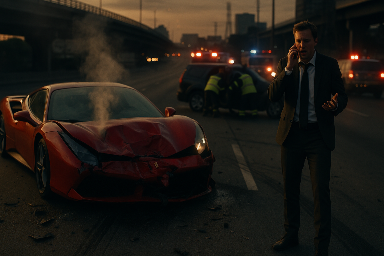 Supercar Accident Injury Claim: What to Do After a High-Speed Ferrari, Lamborghini or Exotic Car Crash