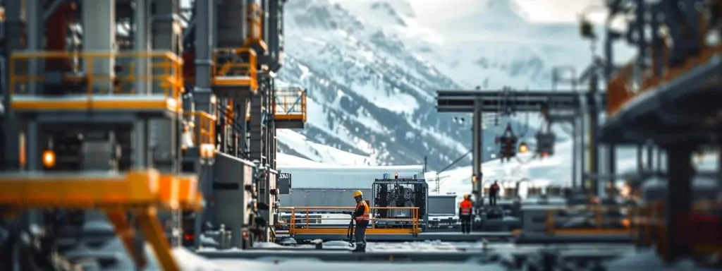 a close-up shot of a concerned worker in a safety helmet standing amidst industrial machinery, with a blurred background highlighting a bustling factory environment, symbolizing the urgency and importance of understanding workers' compensation rights in case of workplace injuries.