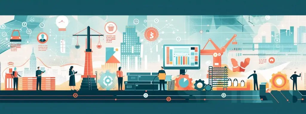 a dynamic, step-by-step infographic illustrating the key stages of a workers' compensation case, with each phase represented by bold, vibrant icons and a seamless timeline layout against a clean, professional backdrop.